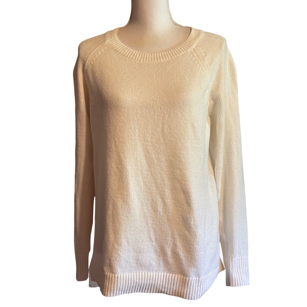 Lilly Pulitzer Lola Boatneck Sweater Large Coastal Preppy Nautical Old Money